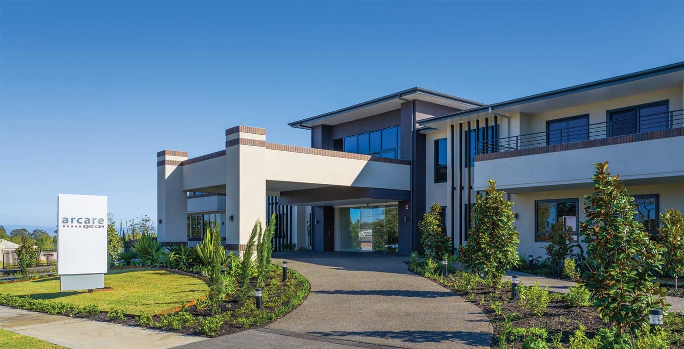 Exterior view of Arcare Aged Care Glenhaven facility
