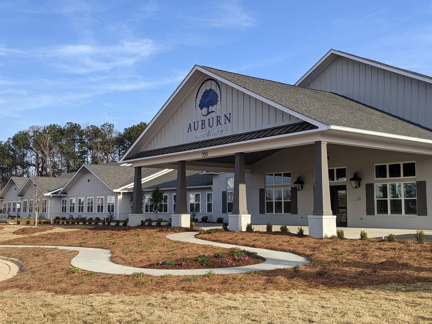 Exterior view of Auburn Assisted Living facility