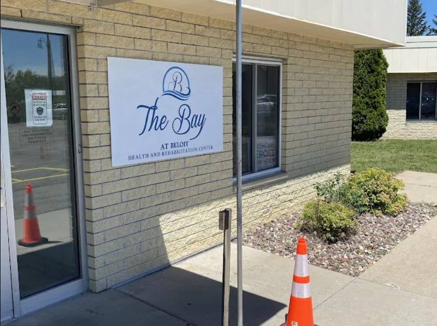 Building exterior with facility logo