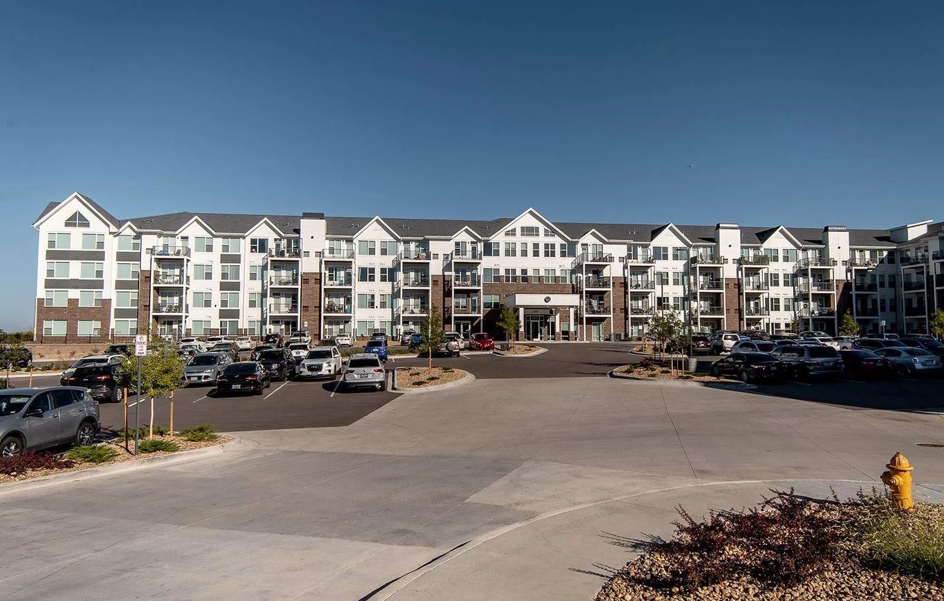 Exterior view of Centennial Crossings building