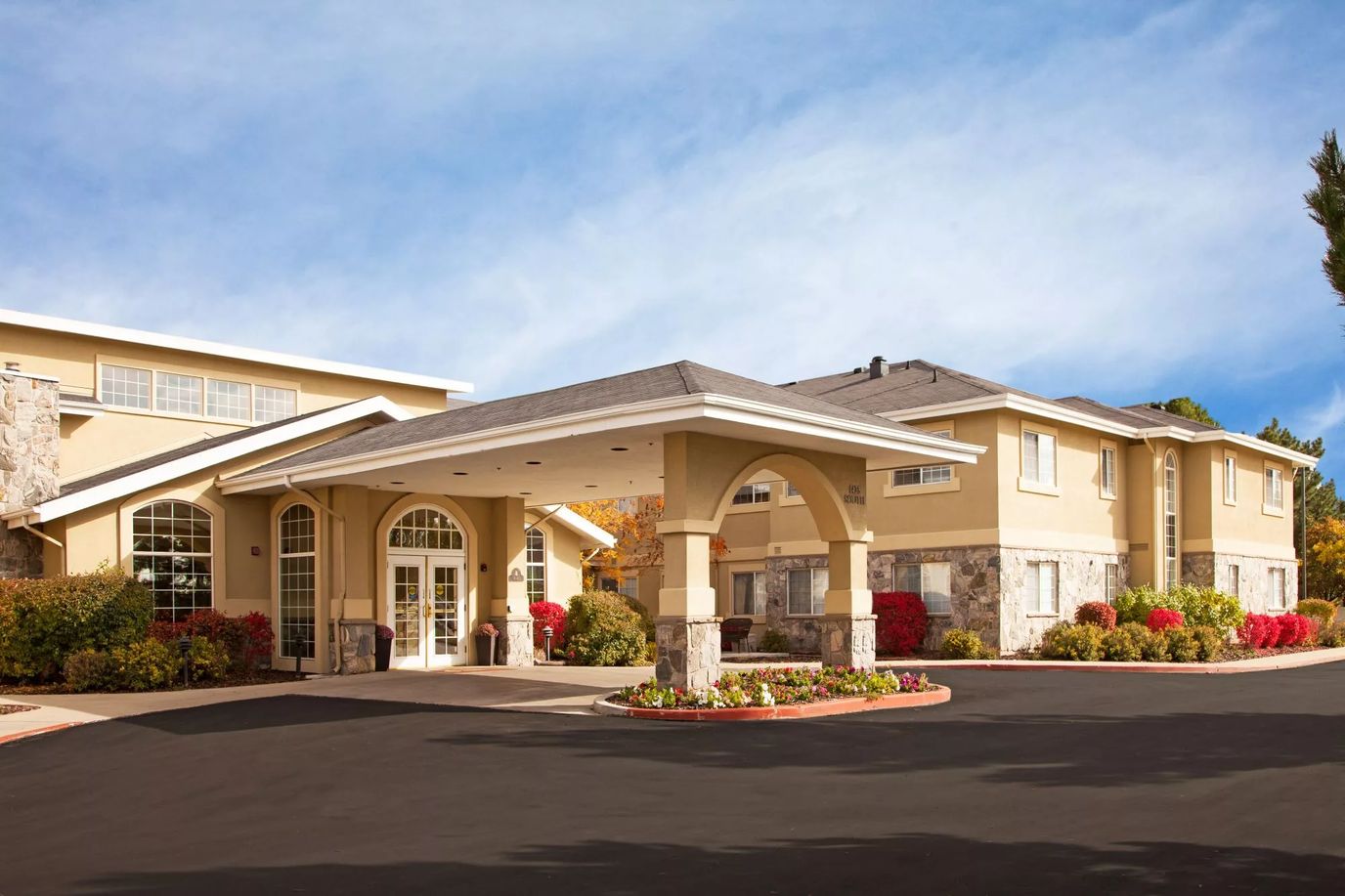 Front exterior of Chancellor Gardens assisted living facility