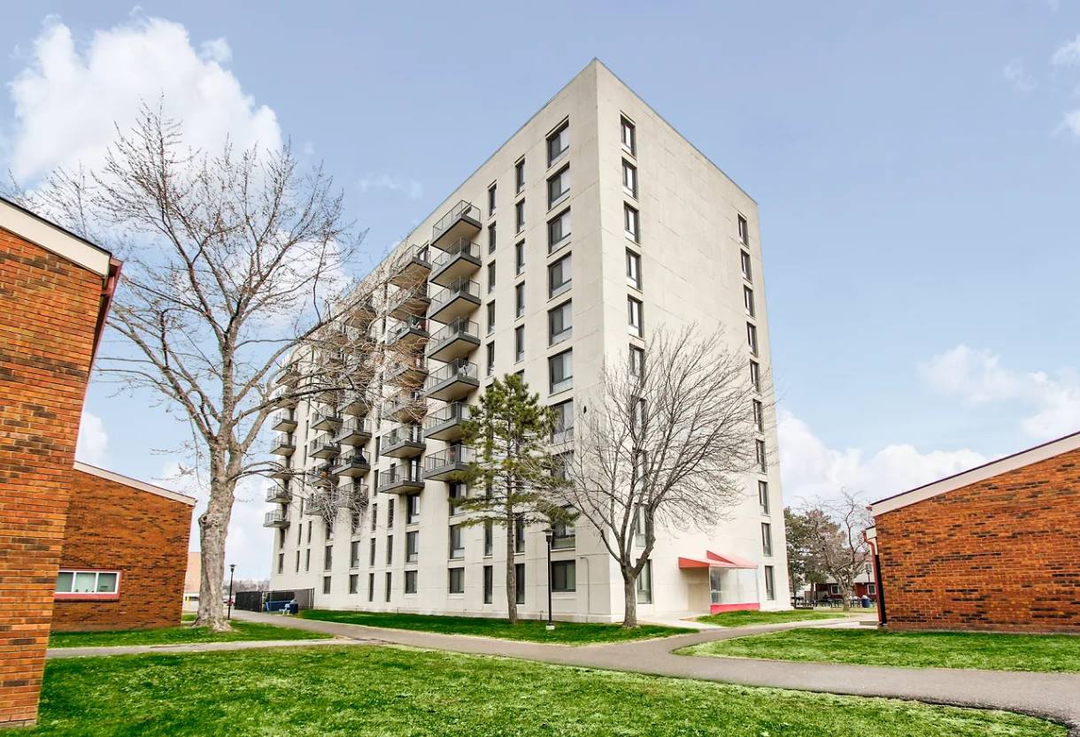 Exterior view of the Cityview Senior Tower building