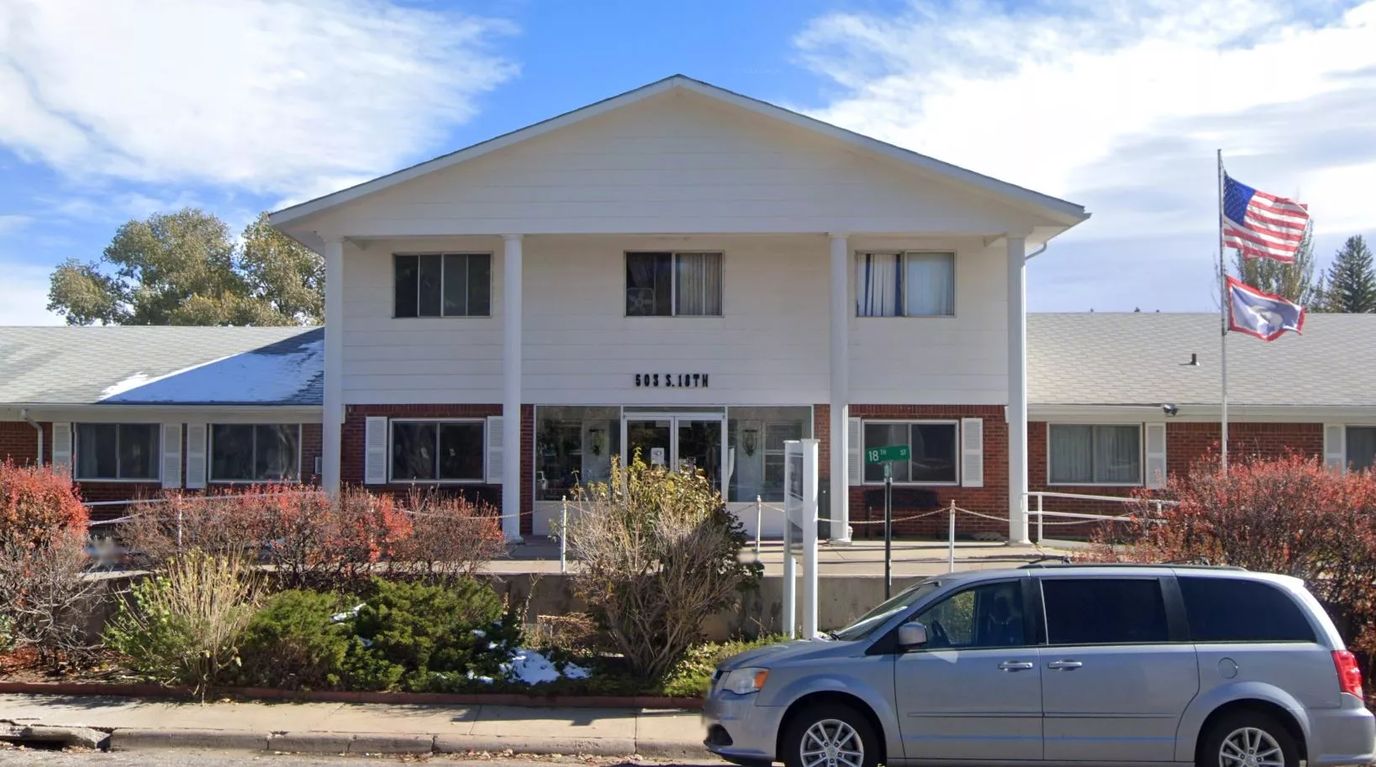 Exterior view of Laramie Health and Rehabilitation facility
