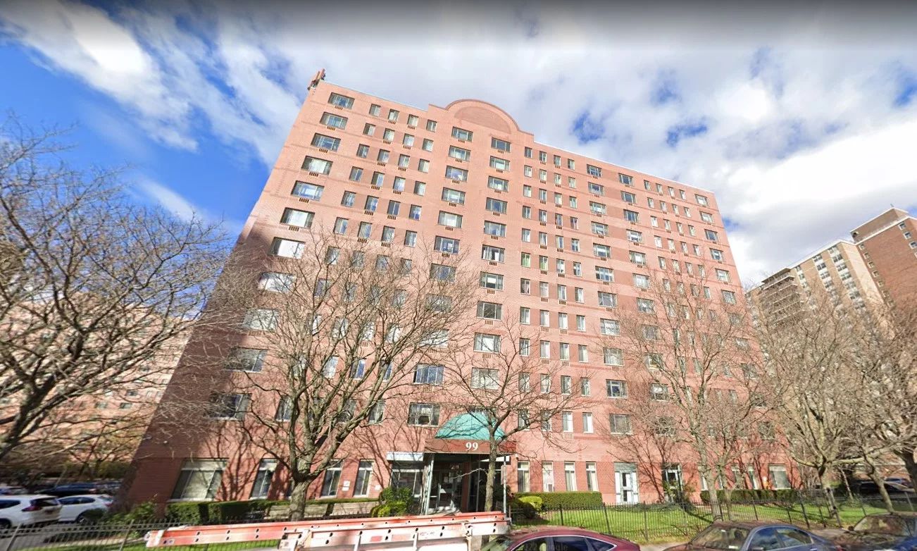Exterior view of a senior living facility building