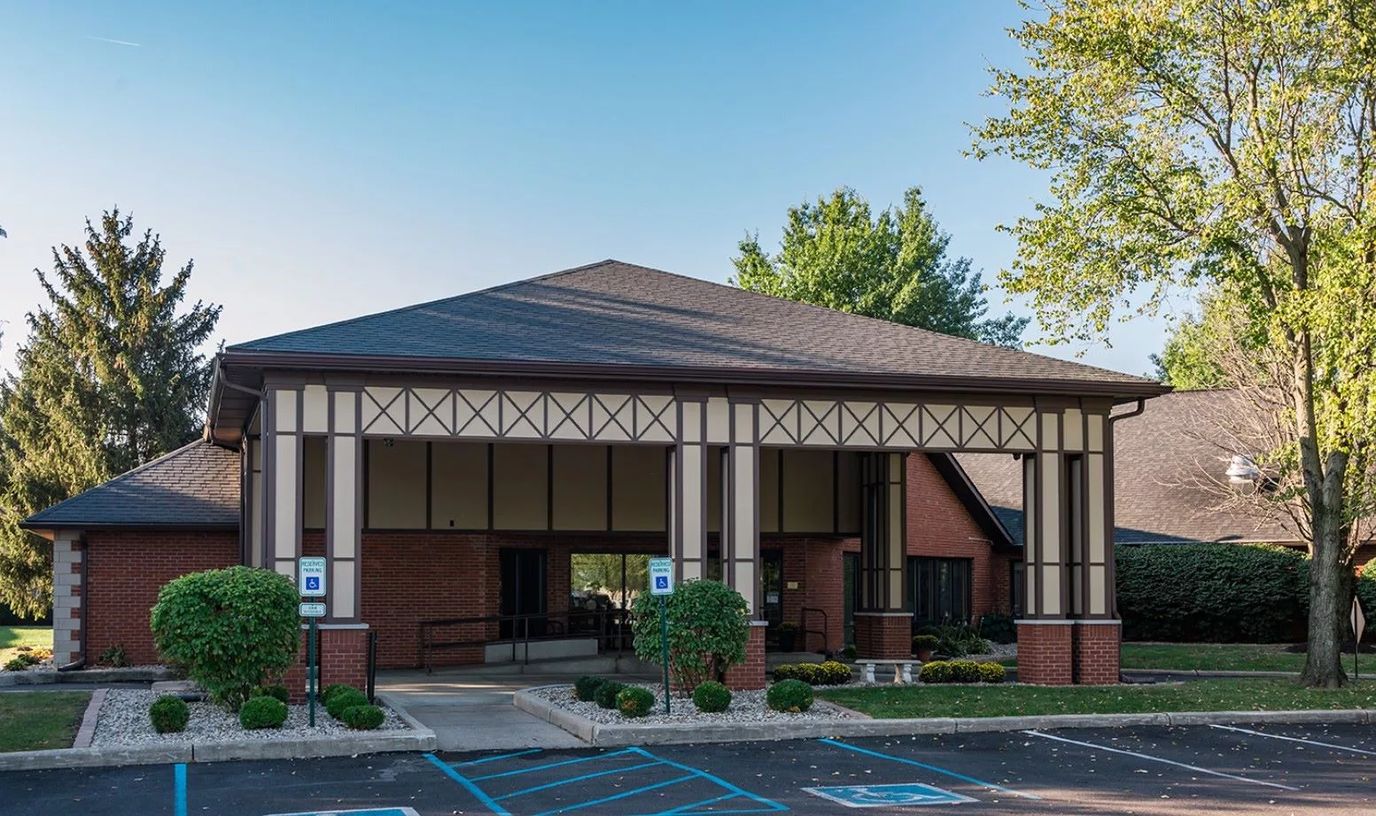 Exterior view of the assisted living facility entrance
