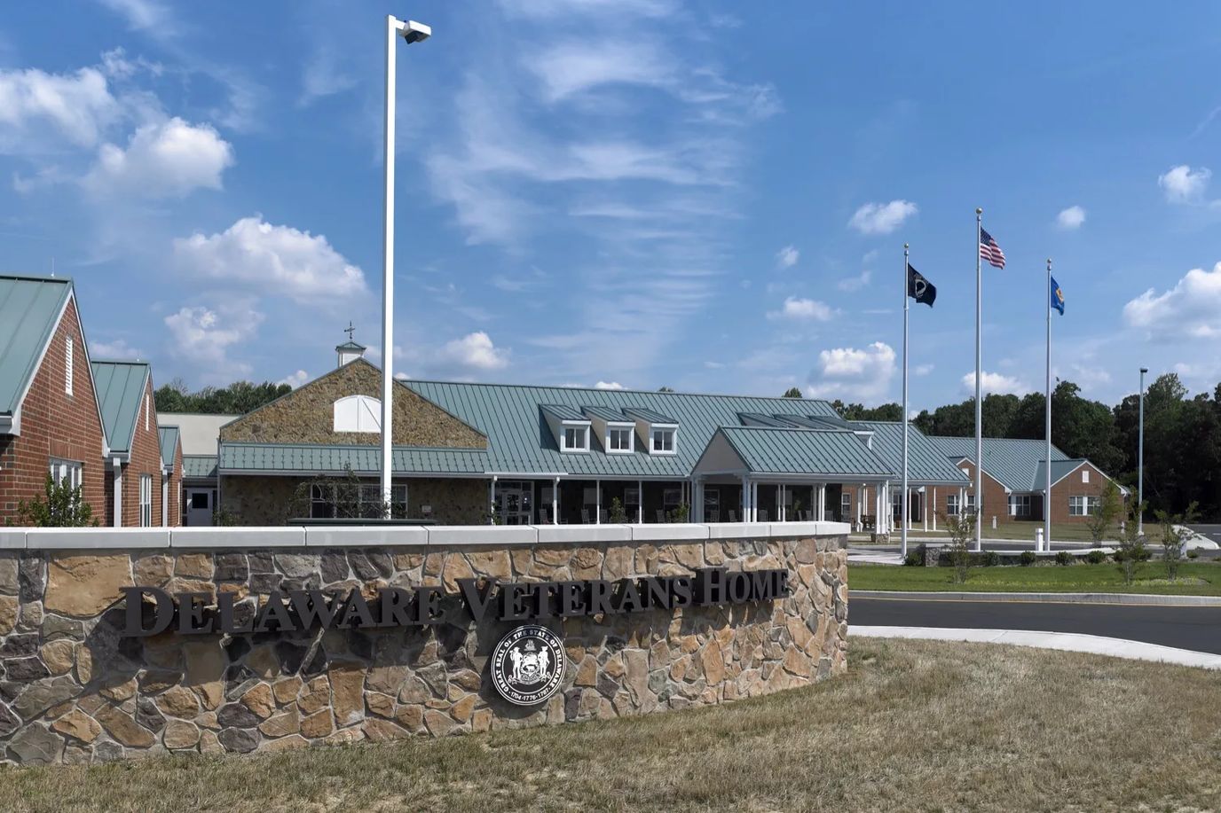 Exterior view of Delaware Veterans Home building