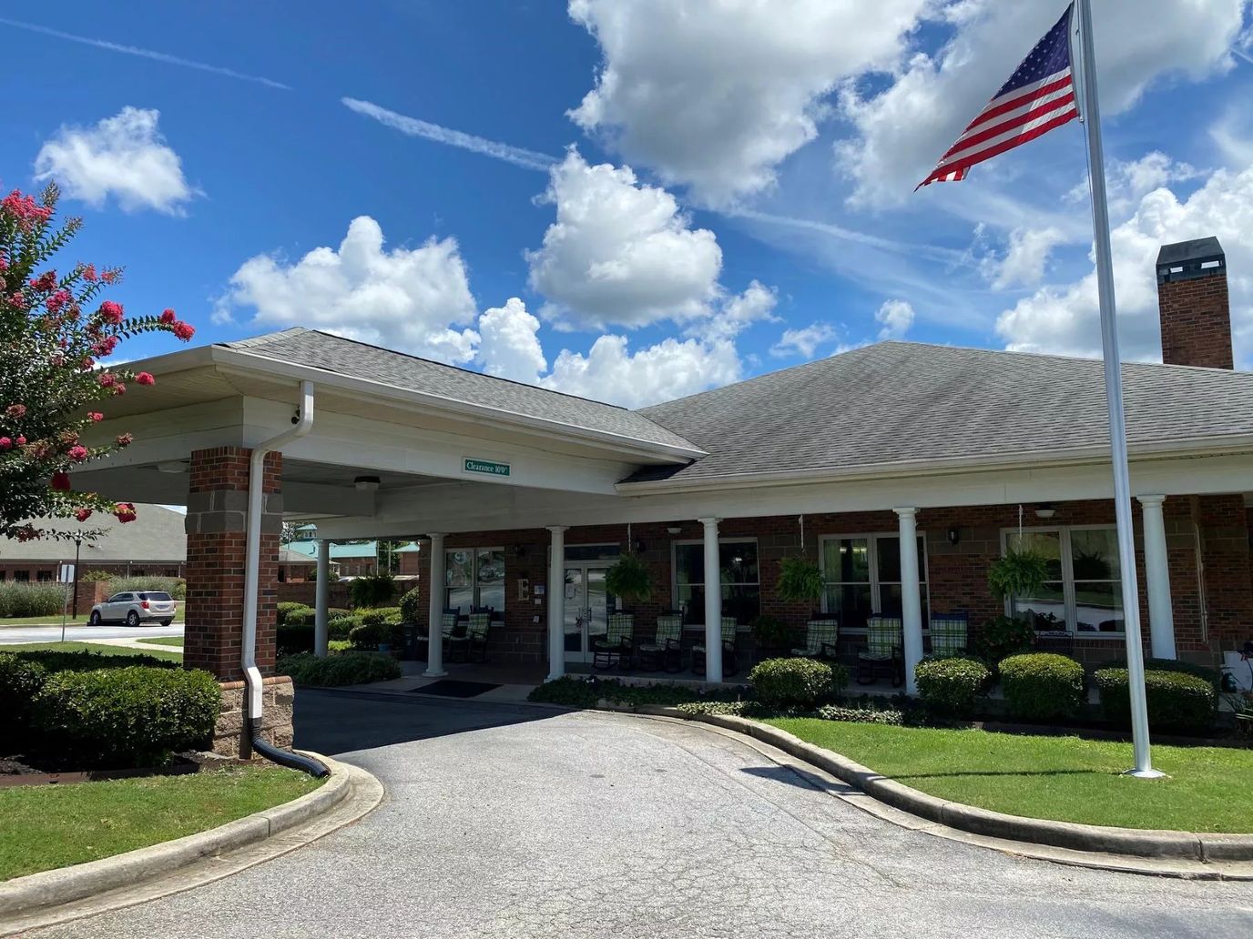Front entrance of Emerald Gardens Assisted Living