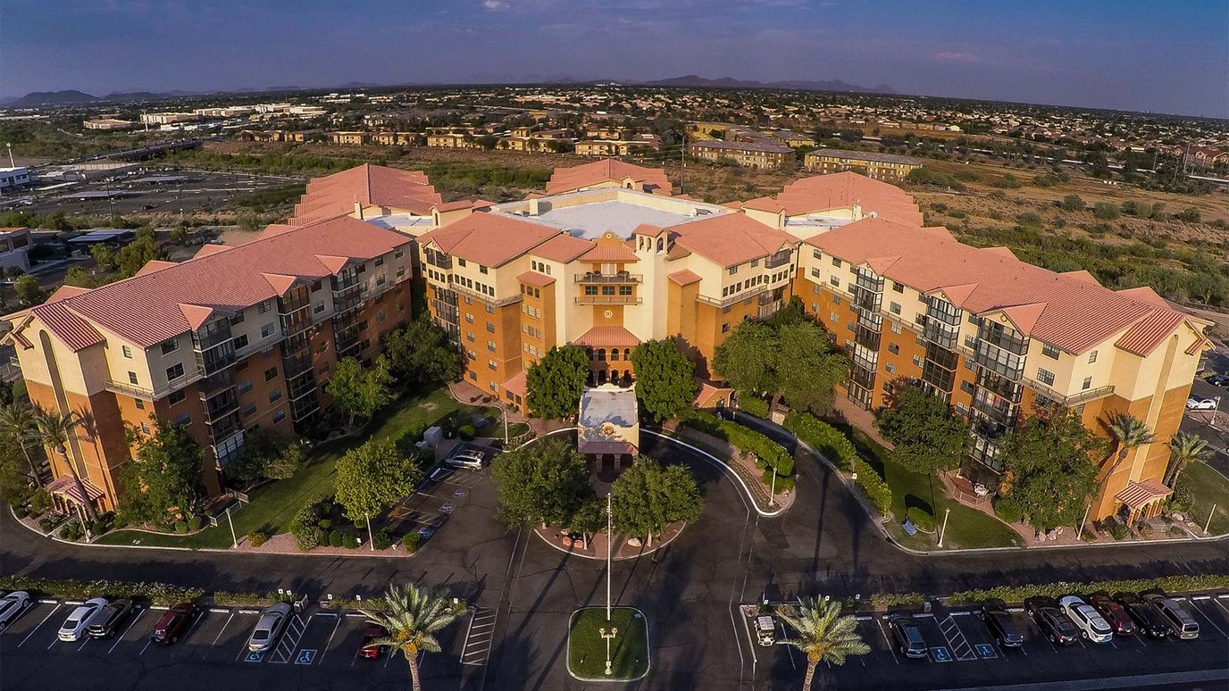 Aerial view of Freedom Plaza Arizona facility