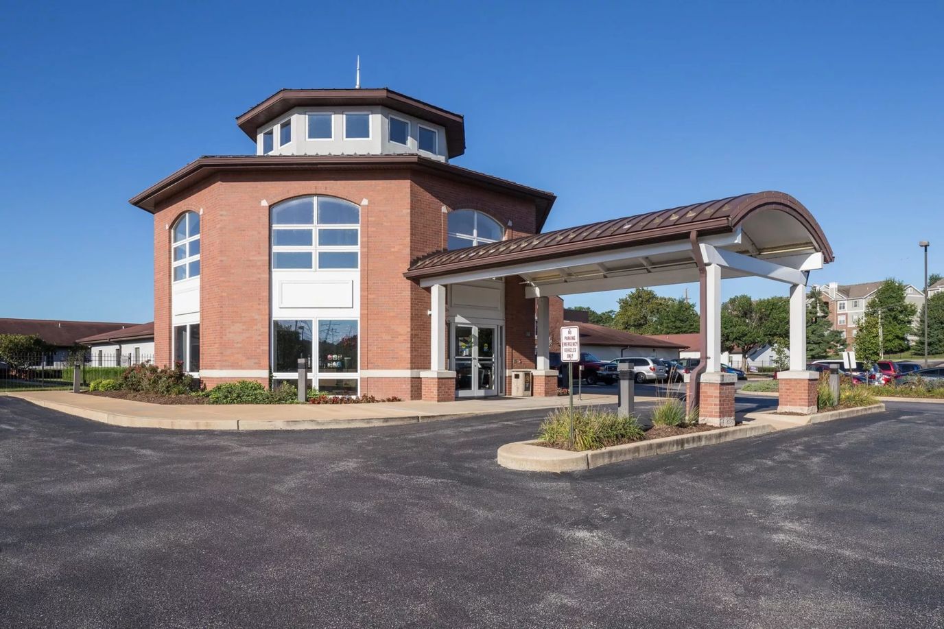 Exterior view of the Garden View Care Center entrance