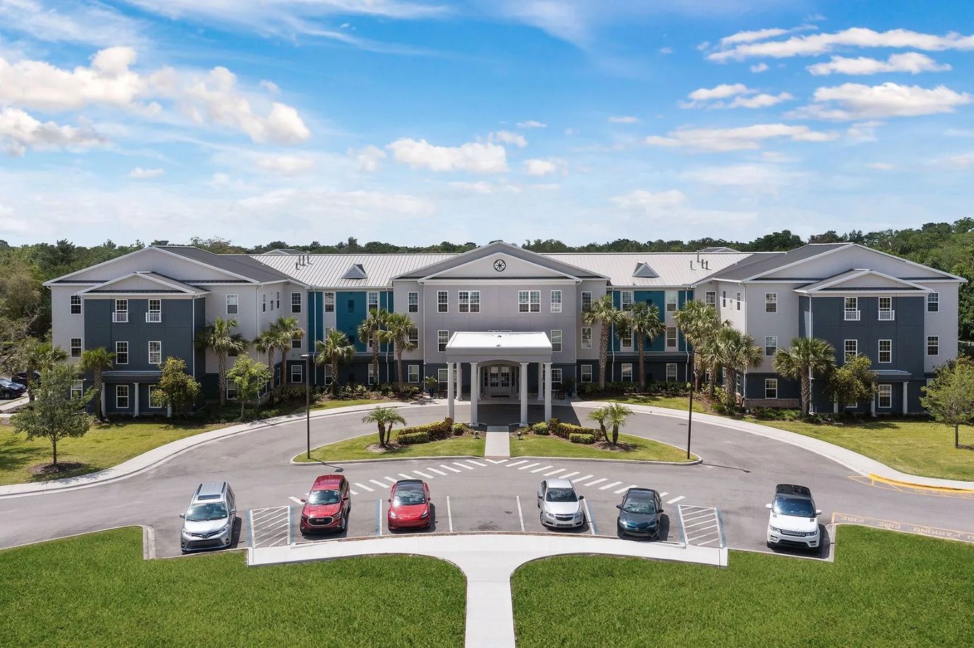 Aerial view of Gentry Park Orlando with parking area