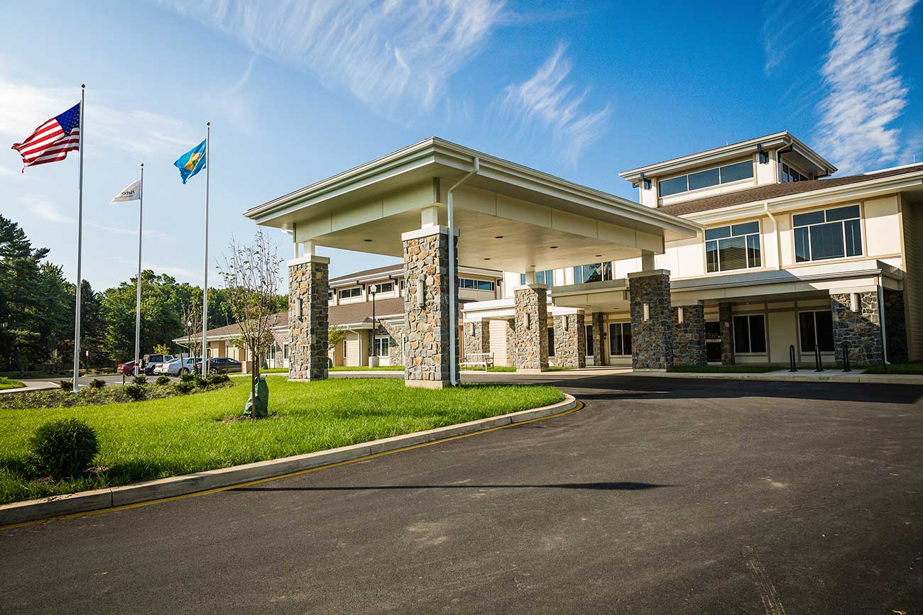 Exterior view of HarborChase of Wilmington entrance