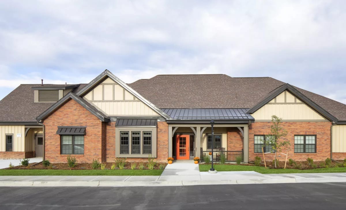 Exterior view of Beatrice Hover Assisted Living residence