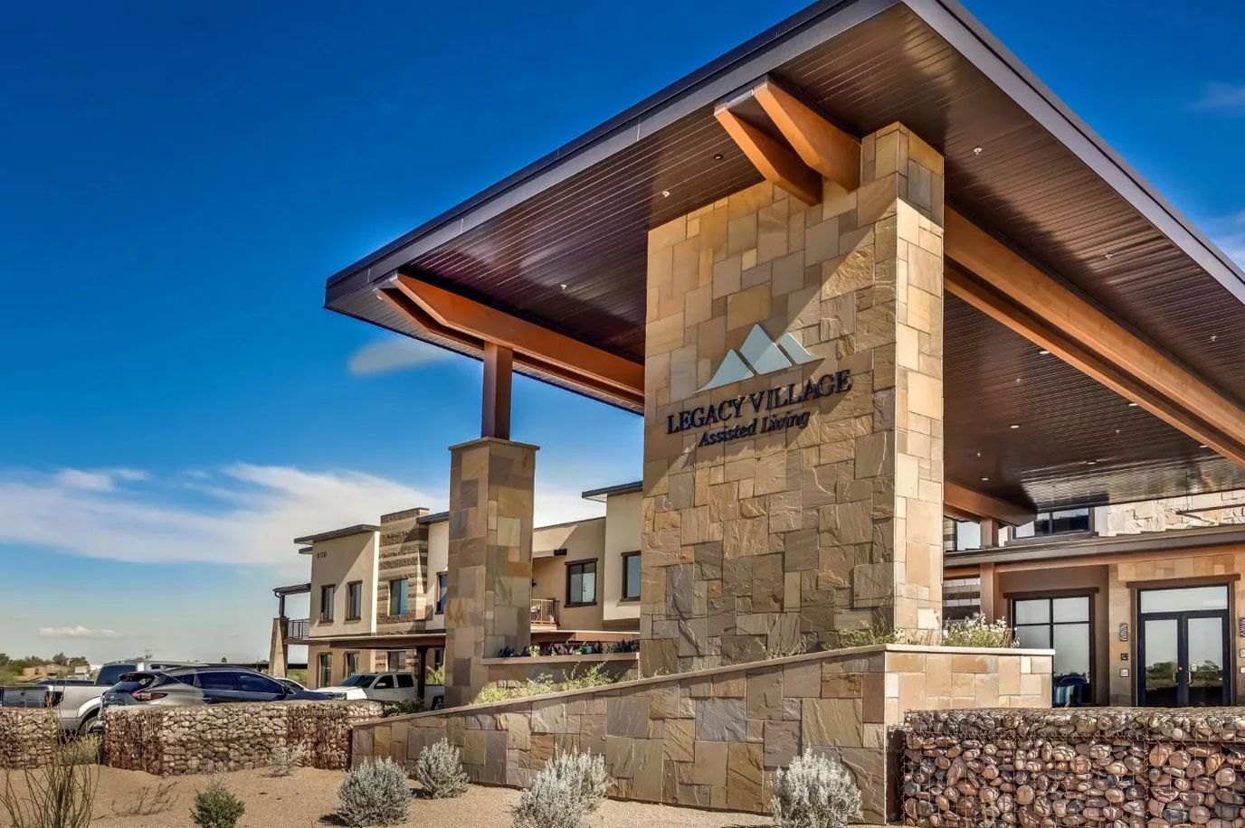 Facade of Legacy Village Assisted Living building