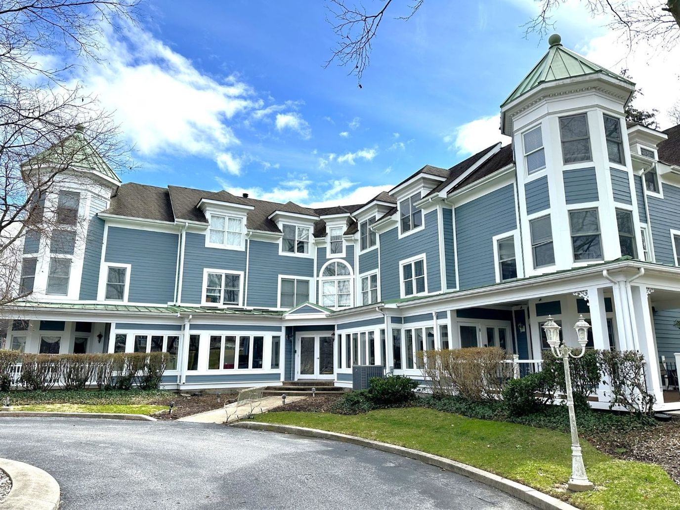 Exterior view of a nursing home facility