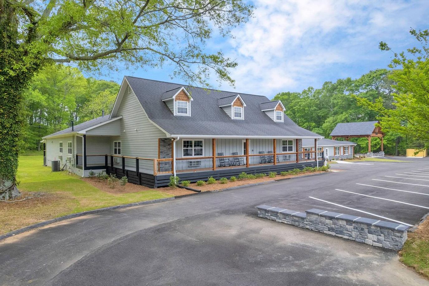 Exterior view of The Joy Senior Living facility