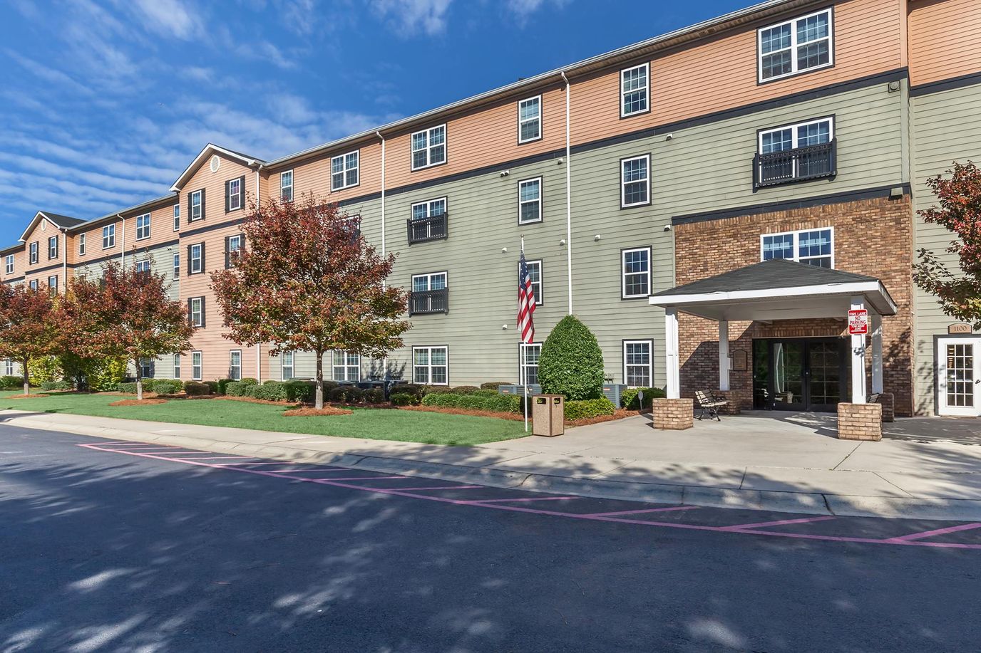 Exterior view of The Retreat at Madison Place facility