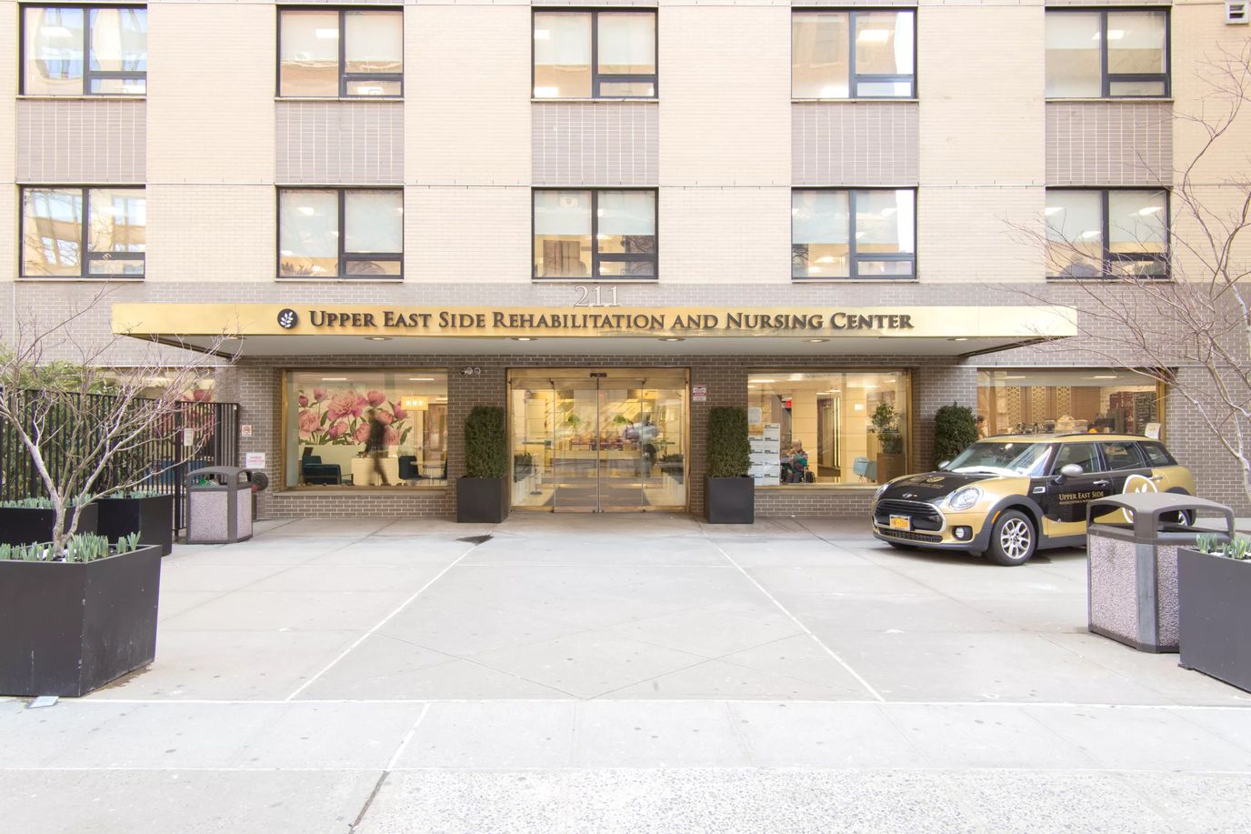 Facility entrance of Upper East Side Rehabilitation and Nursing Center