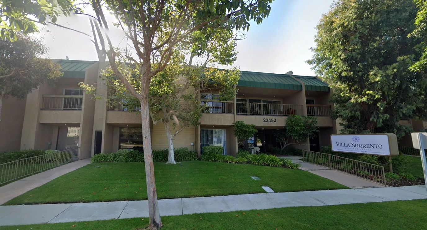 Exterior view of Villa Sorrento assisted living facility