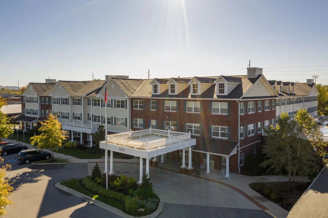 Exterior view of the Vitality Living Franklin facility