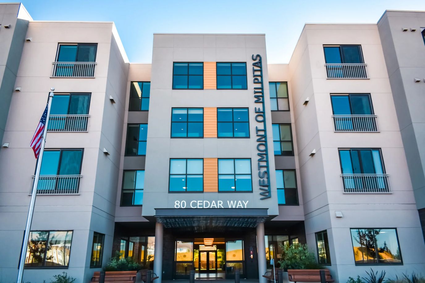 Exterior view of Westmont of Milpitas facility