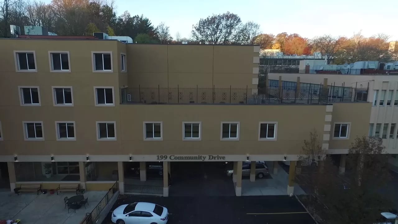 Exterior view of Highfield Gardens Care Center building