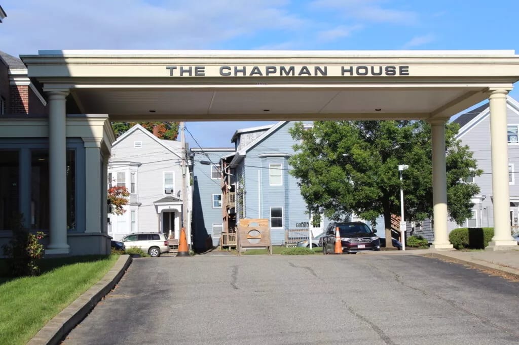 Entrance of The Chapman House with clear signage