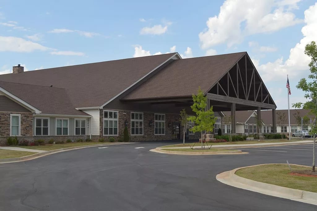 Exterior view of The Phoenix at Lake Joy entrance