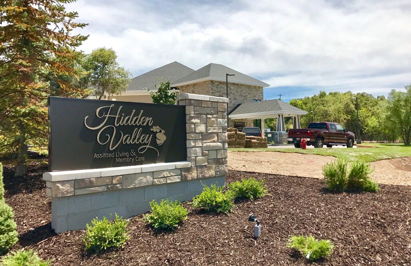 Sign for Hidden Valley Assisted Living and Memory Care
