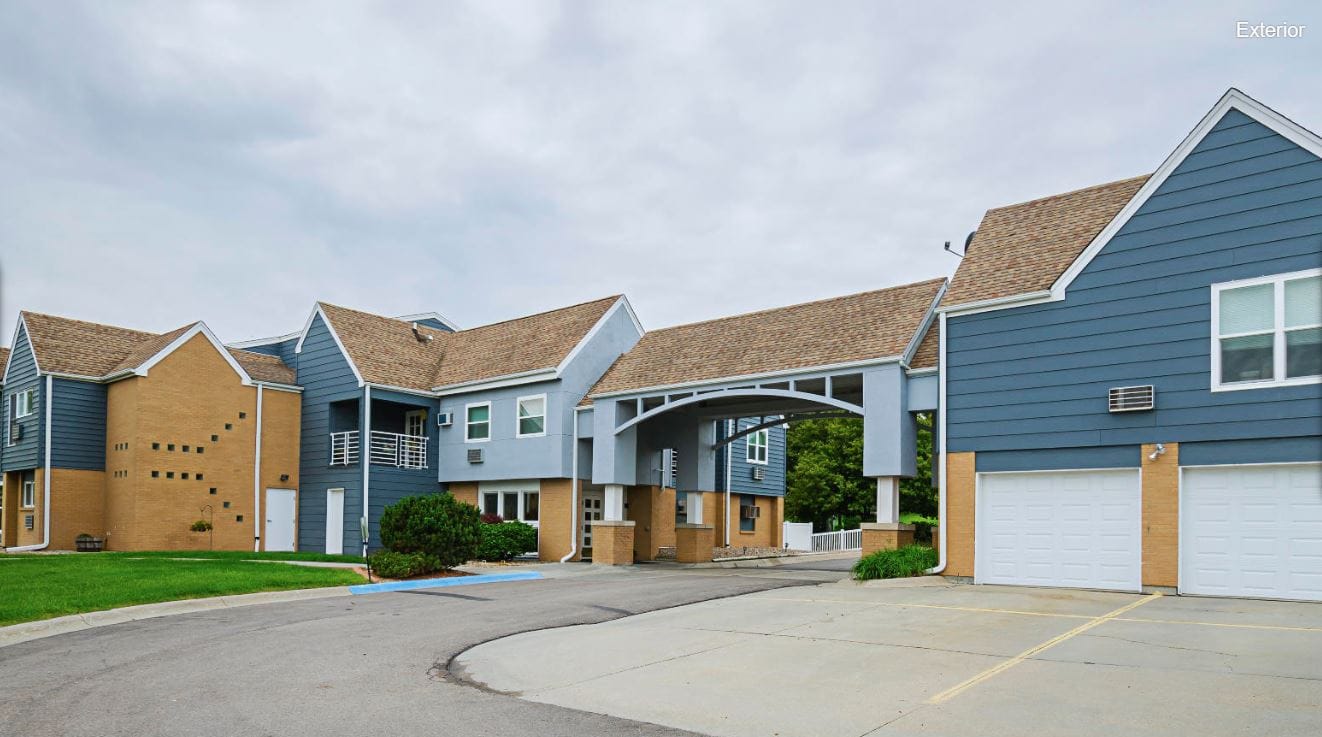 Exterior view of the assisted living facility