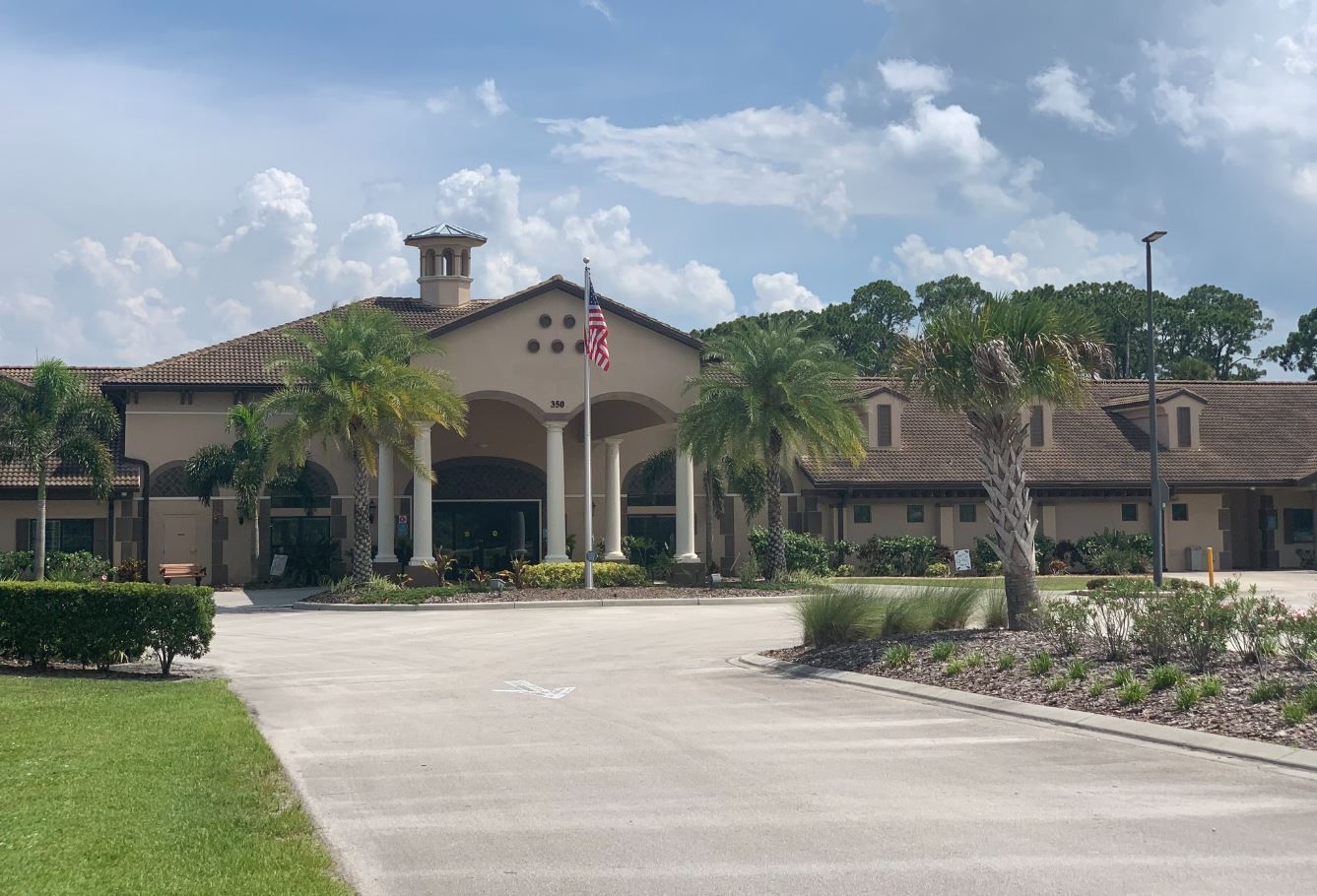 Exterior view of Palm Bay Memory Care facility