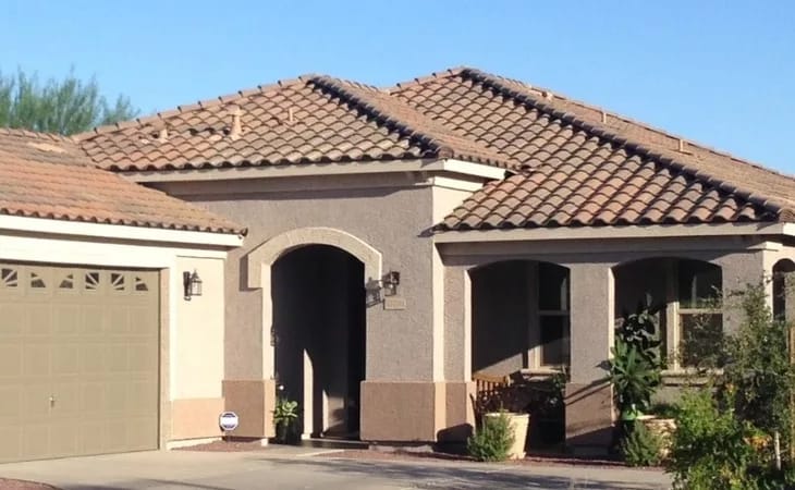 Exterior view of a residential building