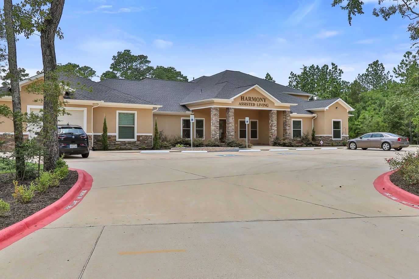 Exterior view of Harmony Assisted Living facility