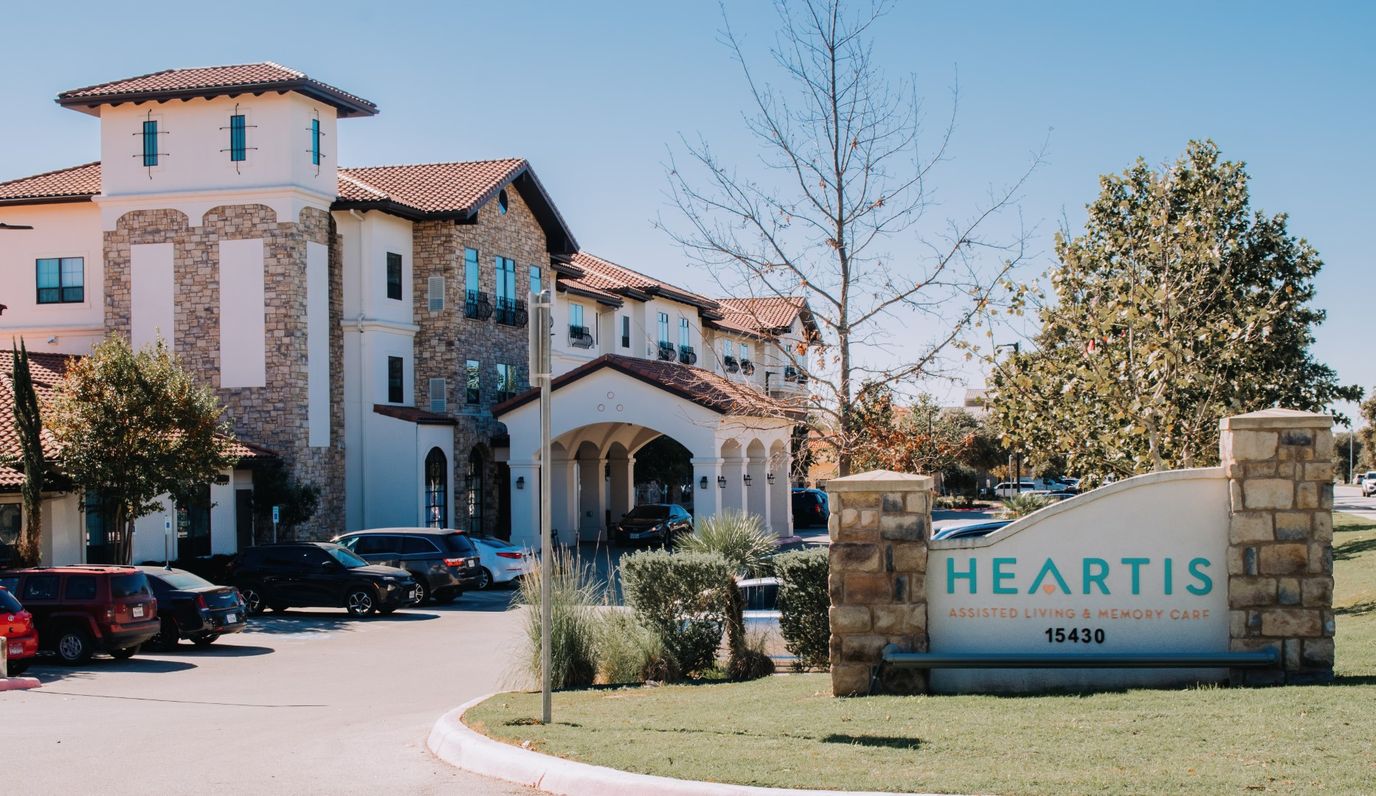 Exterior view of Heartis assisted living facility