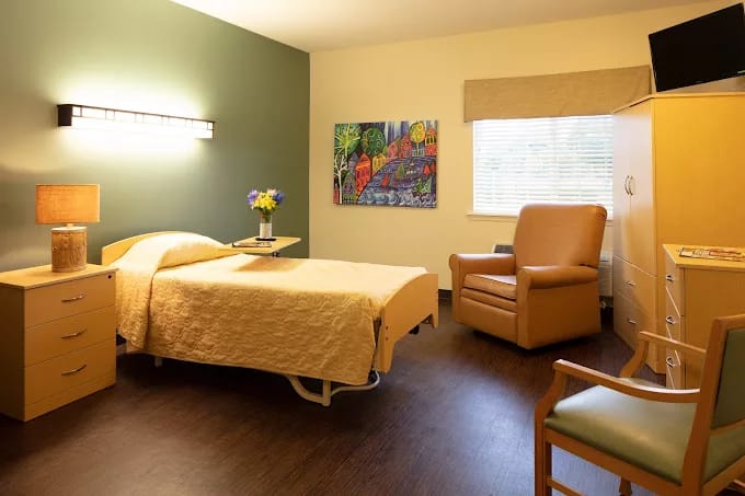 Interior view of a cozy resident bedroom