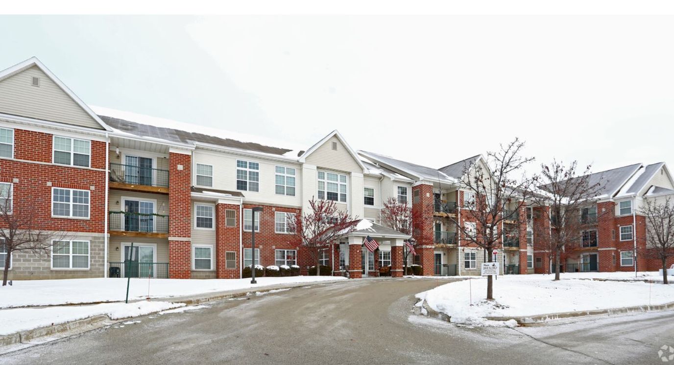 Exterior view of Killarney Court in winter