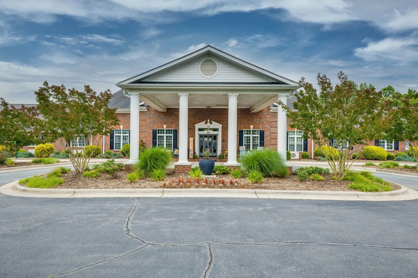 Exterior view of the Mallard Ridge facility entrance
