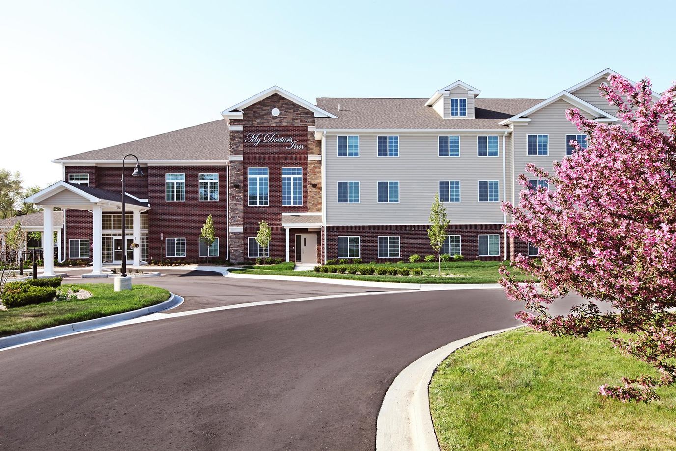Exterior view of My Doctor's Inn assisted living facility