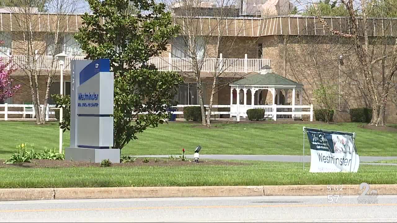 Exterior view of Westminster Healthcare Center with signage