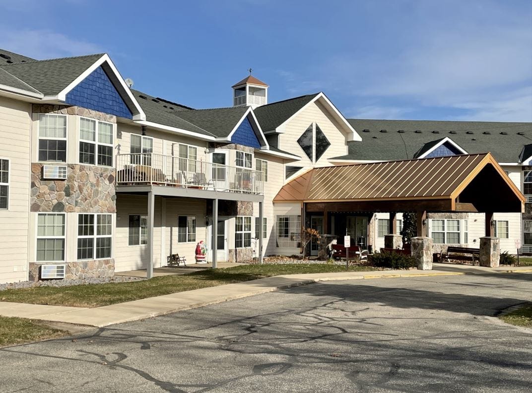 Exterior view of the Wildwood Grove assisted living facility