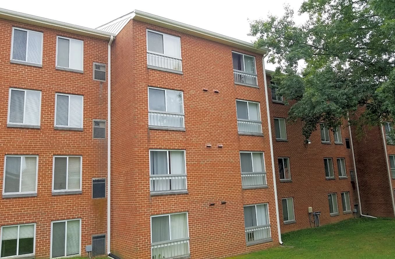 Exterior view of a senior living facility building