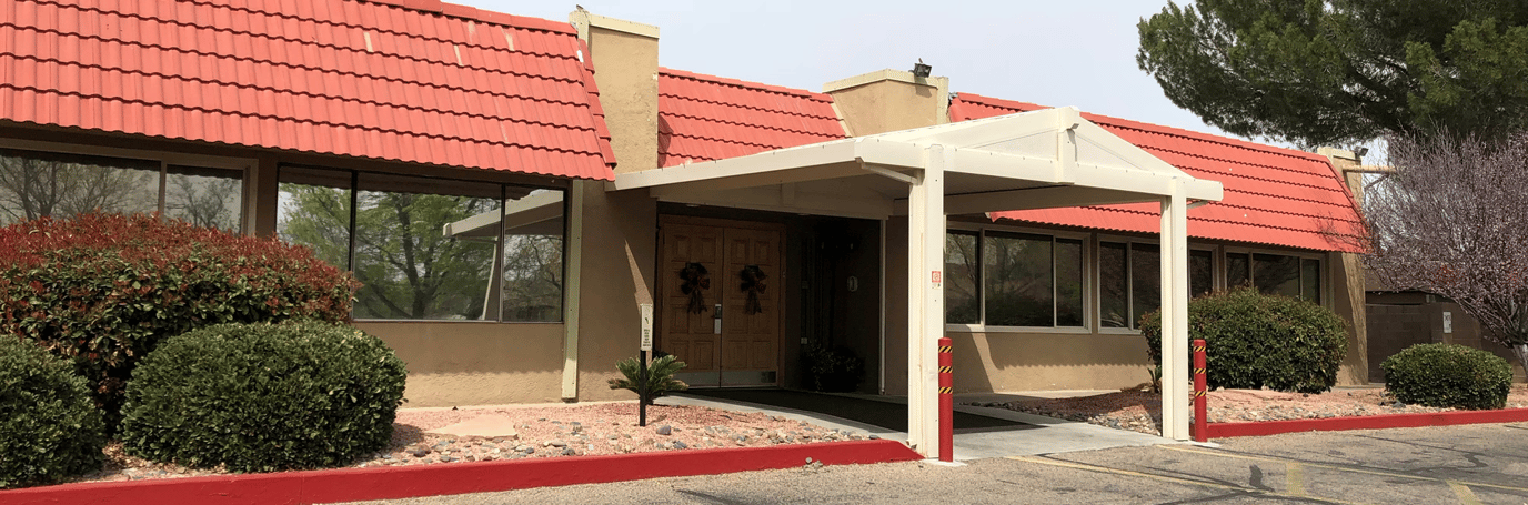Front entrance of Desert Highlands Care Center