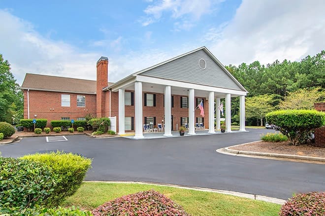 Exterior view of Brookdale Lawrenceville facility