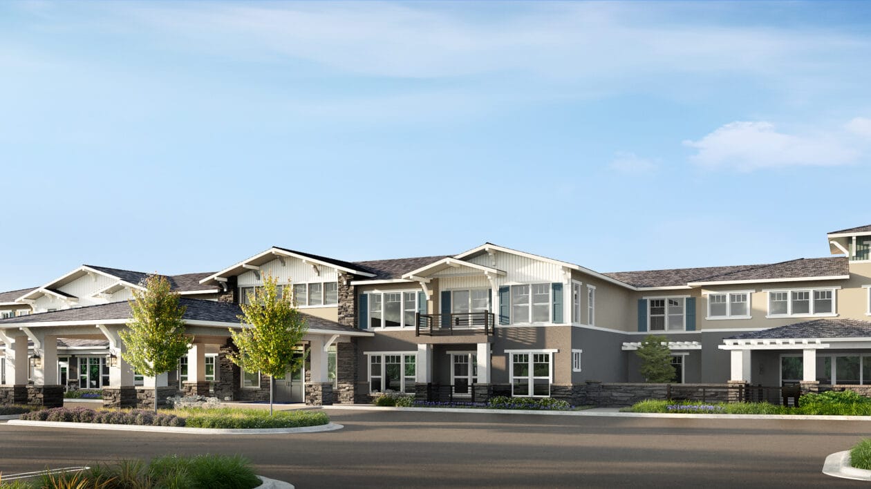 Exterior view of The Ivy at Blue Oaks facility