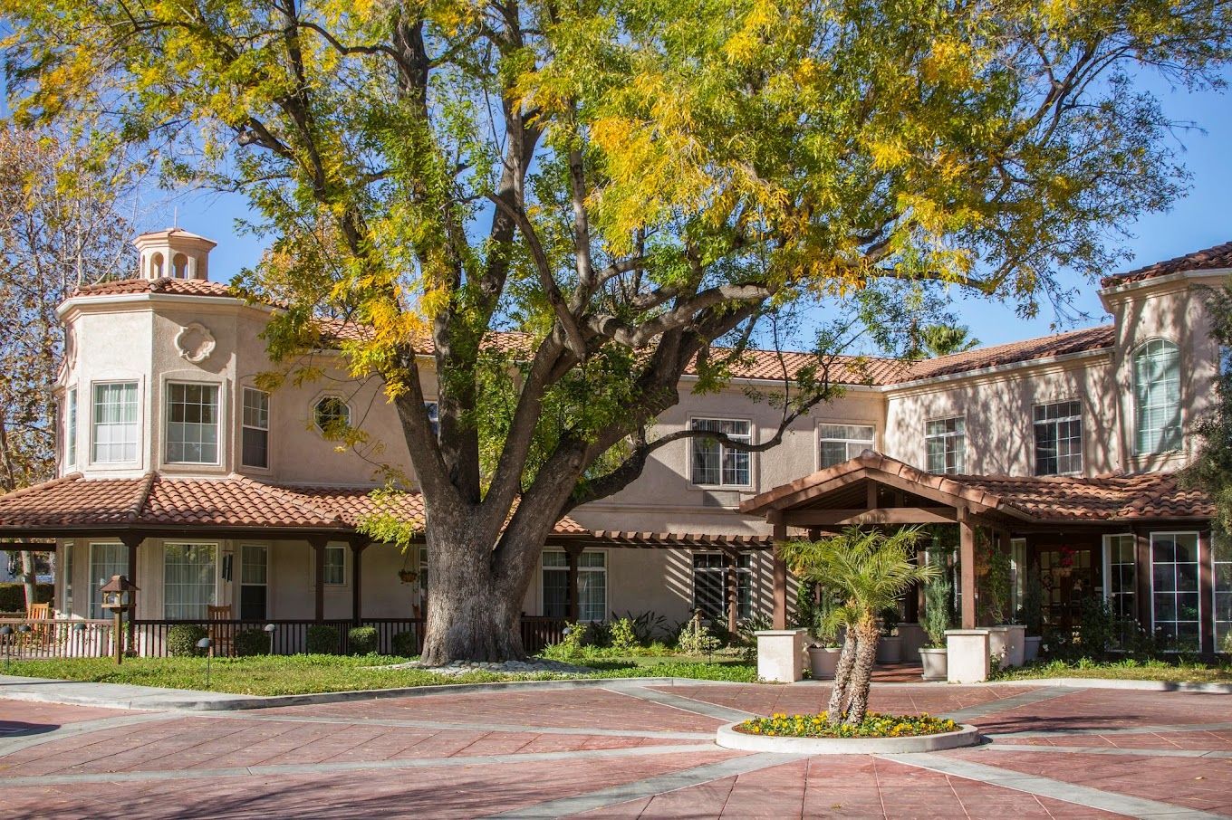 Exterior view of Ivy Park at West Hills with trees