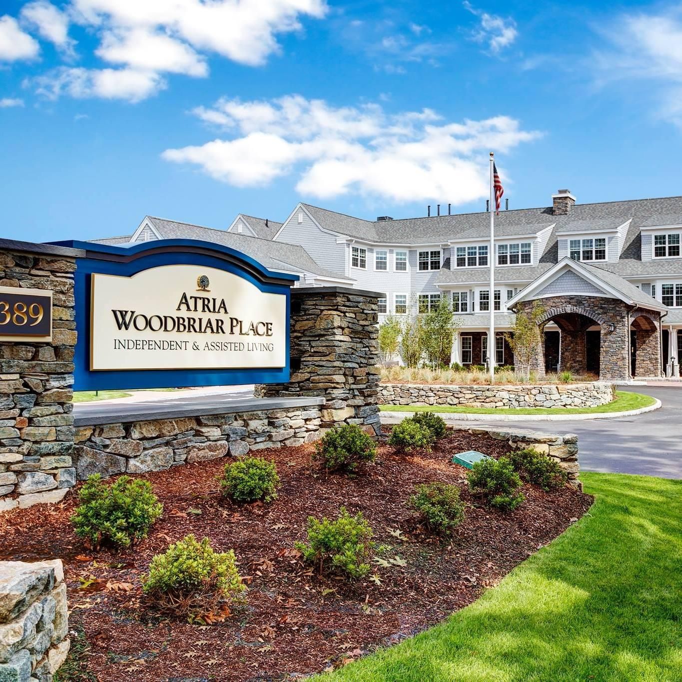 Exterior view of Atria Woodbriar Park facility