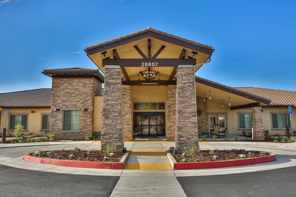 Front entrance of Brightwater Senior Living of Highland