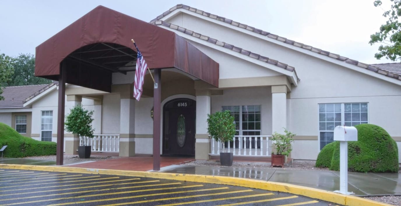 Front entrance of the Brookdale East Mesa facility