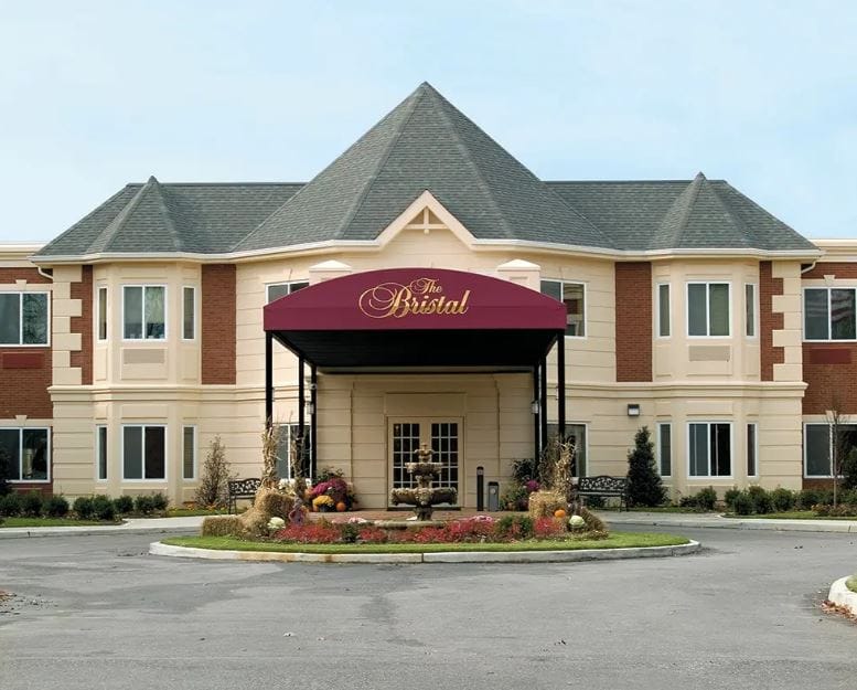 Exterior view of The Bristal at Massapequa entrance