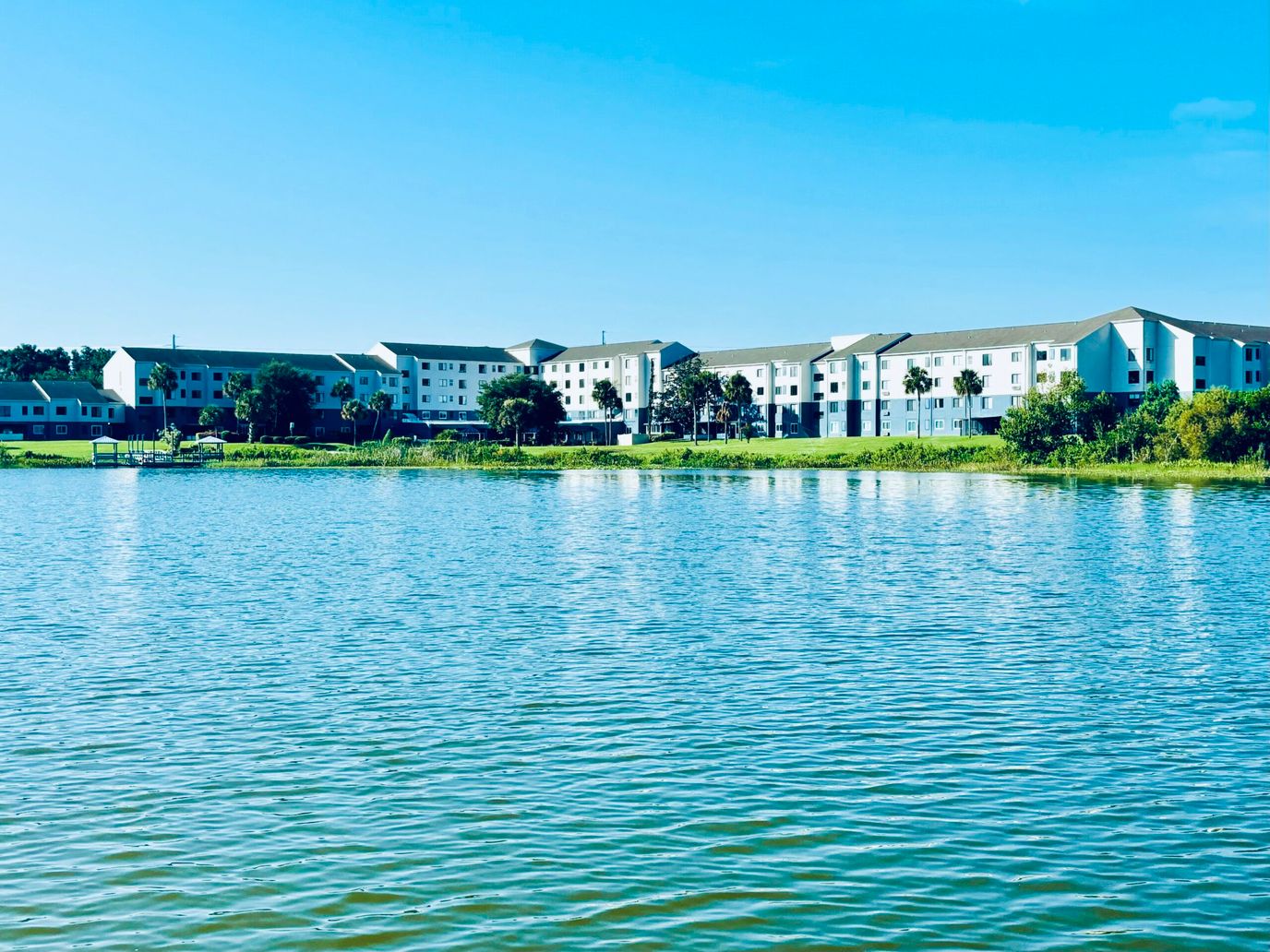 View of Spring Haven Senior Living by the water