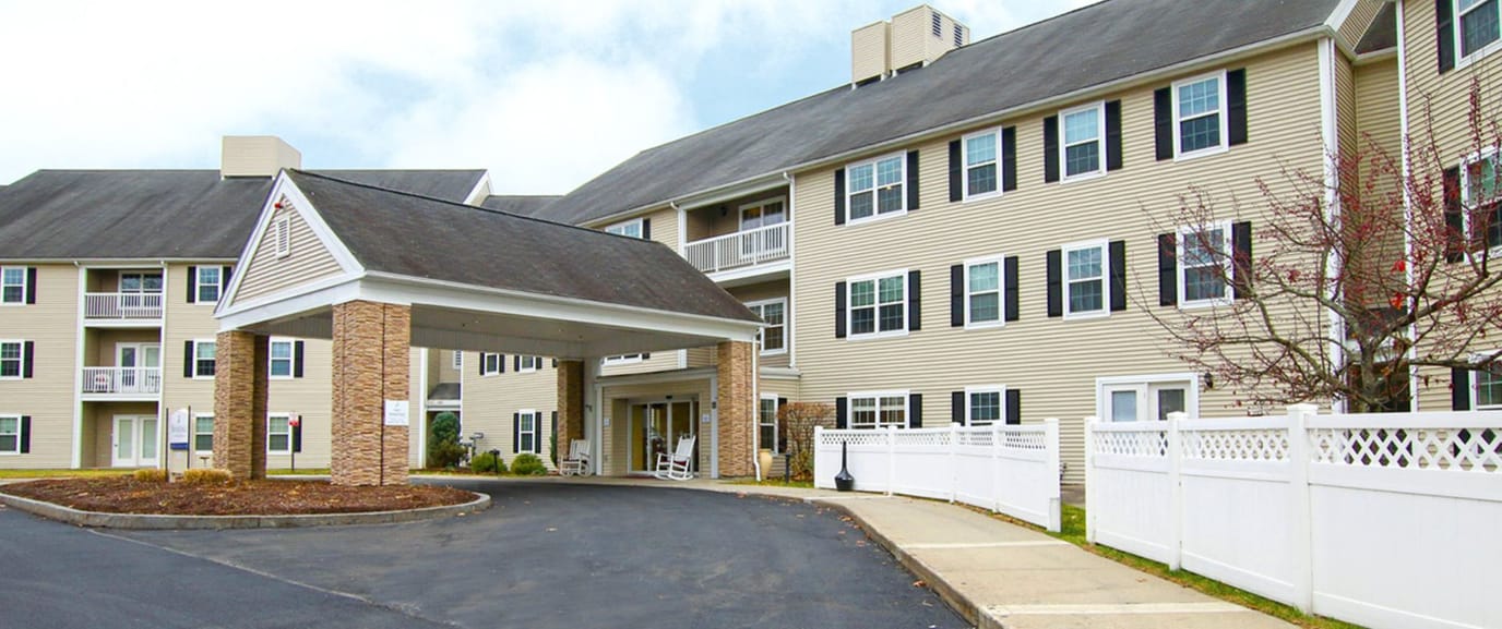 Exterior view of Brookdale Eddy Pond facility